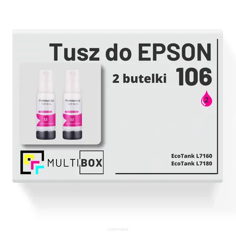 2-PAK Multibox Tusz do EPSON 106 T00R3 C13T00R340 magenta zamiennik