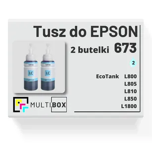 Tusz do EPSON 673 T6735 C13T67354A 2-pak light cyan zamiennik Multibox
