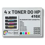 4-PAK Multibox Toner do HP 410X CMYK CF410X CF411X CF412X CF413X zamiennik - 2
