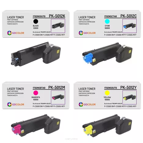 4-PAK Zamiennik Toner do TRIUMPH ADLER PK5012 CMYK 12.0K/3x10.0K