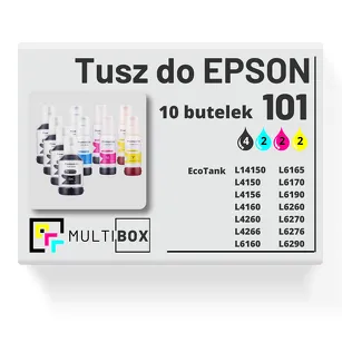 tusz do EPSON 101 T03V6 T03V1 T03V2 T03V3 T03V4 10-pak cyan / magenta / yellow / black zamiennik Multibox