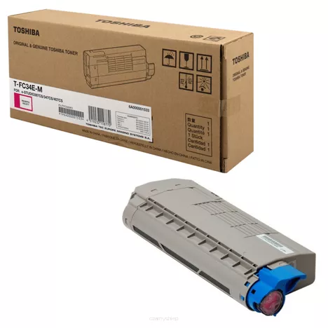 TOSHIBA toner TFC34EM magenta oryginalny 6A000001533 11500 stron.