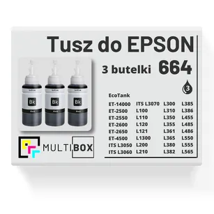 Tusz do EPSON 664 T6641 C13T66414A 3-pak black zamiennik Multibox
