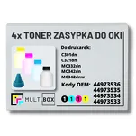4-PAK Multibox Tonery zasypki do OKI C301 C321 MC332 MC342 2,2K/3x1,5K - 2