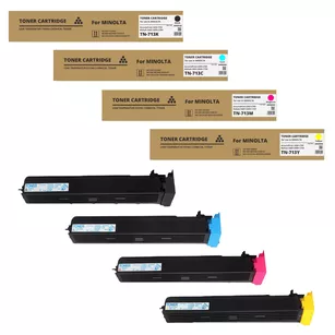 4-PAK Zamiennik Toner do KONICA MINOLTA TN713 BIZHUB C659 C759 48.9K/3x33.2K CMYK