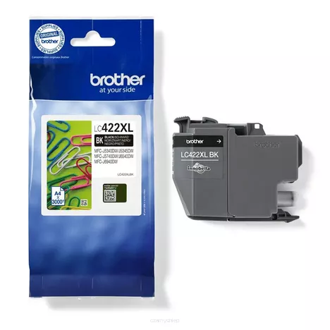 BROTHER tusz LC422XLBK oryginalny czarny 3000 stron