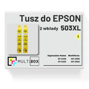2-PAK Multibox Tusz do EPSON 503XL T09R4 C13T09R44010 yellow zamiennik