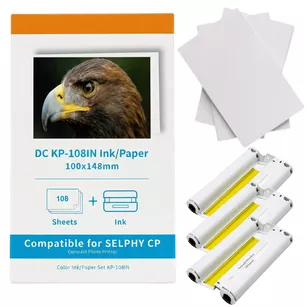 D&C papier + tusz do CANON KP108IN KP36IN 3115B001 zestaw zamiennik