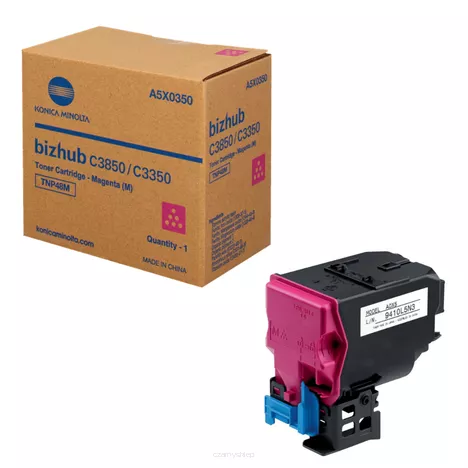 KONICA MINOLTA toner TNP48M A5X0350 magenta oryginalny 10000 stron