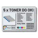 5-PAK Multibox Toner do OKI MC853 MC873 black/cyan/magenta/yellow zamiennik - 2