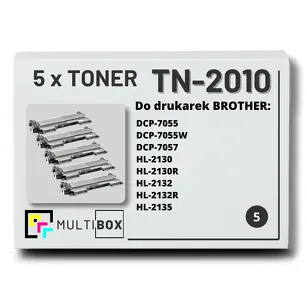 5-PAK Multibox Toner do BROTHER TN2010 zamiennik