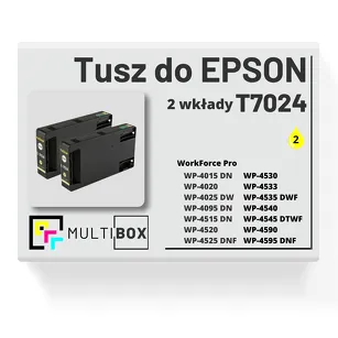 Tusz do EPSON T7024 XL C13T70244010 2-pak yellow zamiennik Multibox
