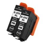 2-PAK Multibox Tusz do EPSON 202XL T02H14 T02H14010 photo black zamiennik - 2