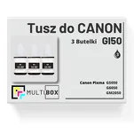 3-PAK Multibox Tusz do CANON GI50BK black zamiennik - 2