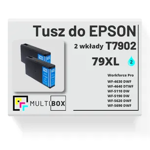 Tusz do EPSON 79XL T7902 C13T79024010 2-pak cyan zamiennik Multibox