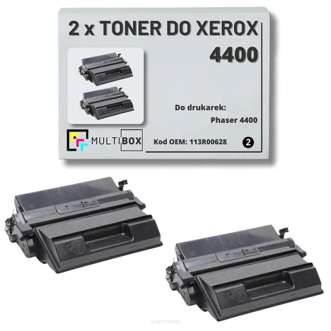 2-PAK Multibox Toner do XEROX 4400 113R00628 15K zamiennik