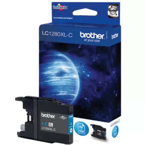 BROTHER tusz LC1280XLC oryginalny cyan 1200 stron