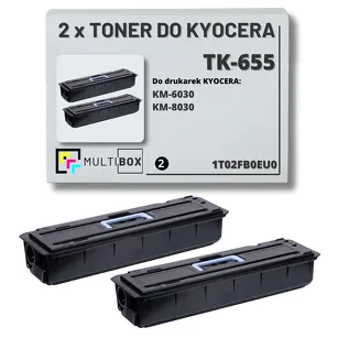 2-pak Toner do KYOCERA TK-655 1T02FB0EU0 KM6030 KM8030 2x47.0K Multibox zamiennik