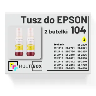 Tusz do EPSON 104 T00P4 C13T00P440 2-pak yellow zamiennik Multibox