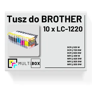 10-PAK Multibox Tusz do BROTHER LC1220