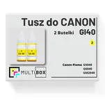 2-PAK Multibox Tusz do CANON GI40Y yellow zamiennik - 2
