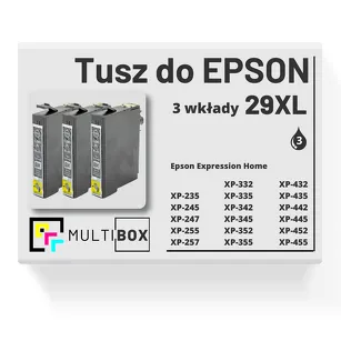 Tusz do EPSON 29XL T2991 C13T29914010 3-pak black zamiennik Multibox