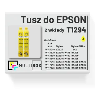 Tusz do EPSON T1294 C13T12944010 2-pak yellow zamiennik Multibox