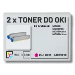 2-PAK Multibox Toner do OKI MC860 44059210 magenta zamiennik - 2