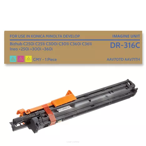 Bęben do MINOLTA DR316C BIZHUB C250i C300i AAV70TD 65.0K cyan / magenta / yellow zamiennik