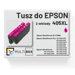 Tusz do EPSON 405XL T05H3 C13T05H34010 2-pak magenta zamiennik Multibox